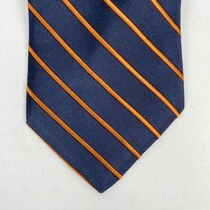 Express Design Studio Striped 100% Silk Neck Tie